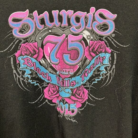 Sturgis 2015 75 year celebration size Medium Black Hills Rally - Picture 2 of 5